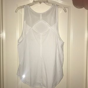 Lululemon White Muscle Shirt